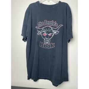 Vintage 2000 THE ROCK The PEOPLE's BOOK BEST WRITTEN WWF BULL 2000 t-shirt L